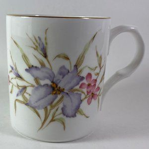 Beautiful Crown Trent Purple flowers floral coffee mug